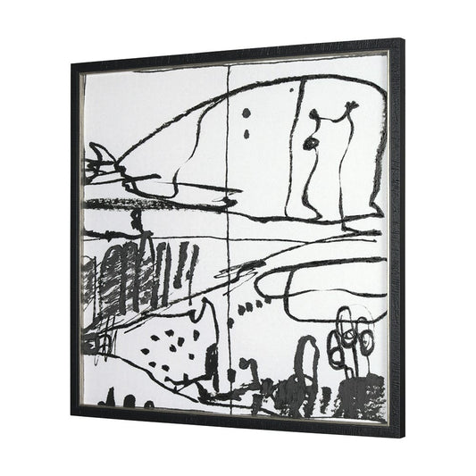 Mercana - Lost Treasure Map III by Mercana Studio a Hand Embellished Textured Framed Art Print - 15328 view 2