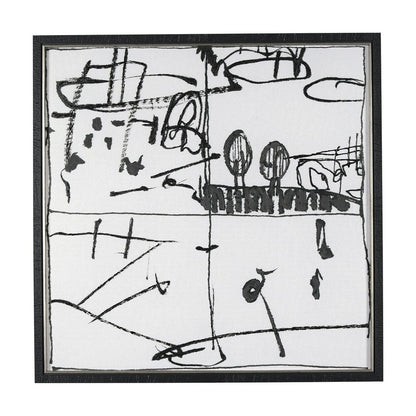 Mercana - Lost Treasure Map IV by Mercana Studio a Hand Embellished Textured Framed Art Print - 15329 view 1