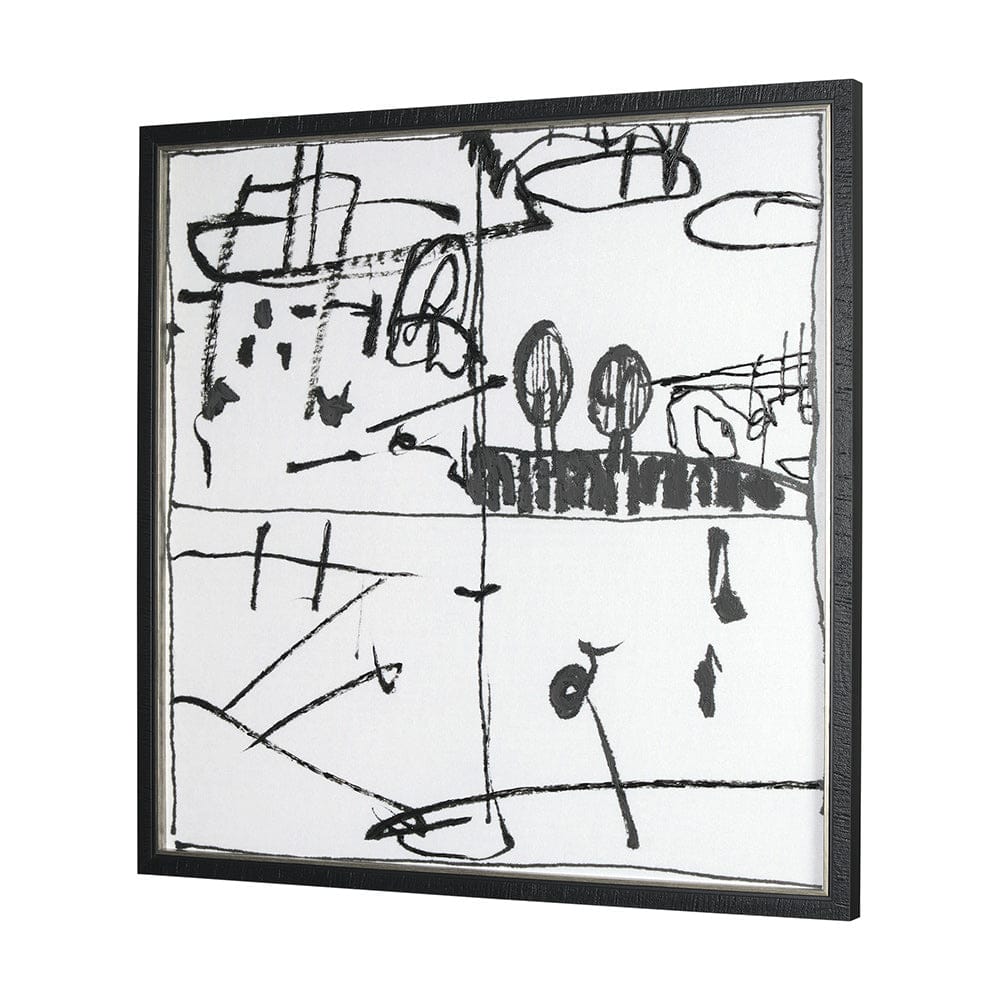 Mercana - Lost Treasure Map IV by Mercana Studio a Hand Embellished Textured Framed Art Print - 15329 view 2