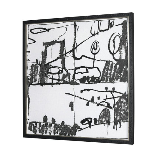 Mercana - Lost Treasure Map V by Mercana Studio a Hand Embellished Textured Framed Art Print - 15330 view 2