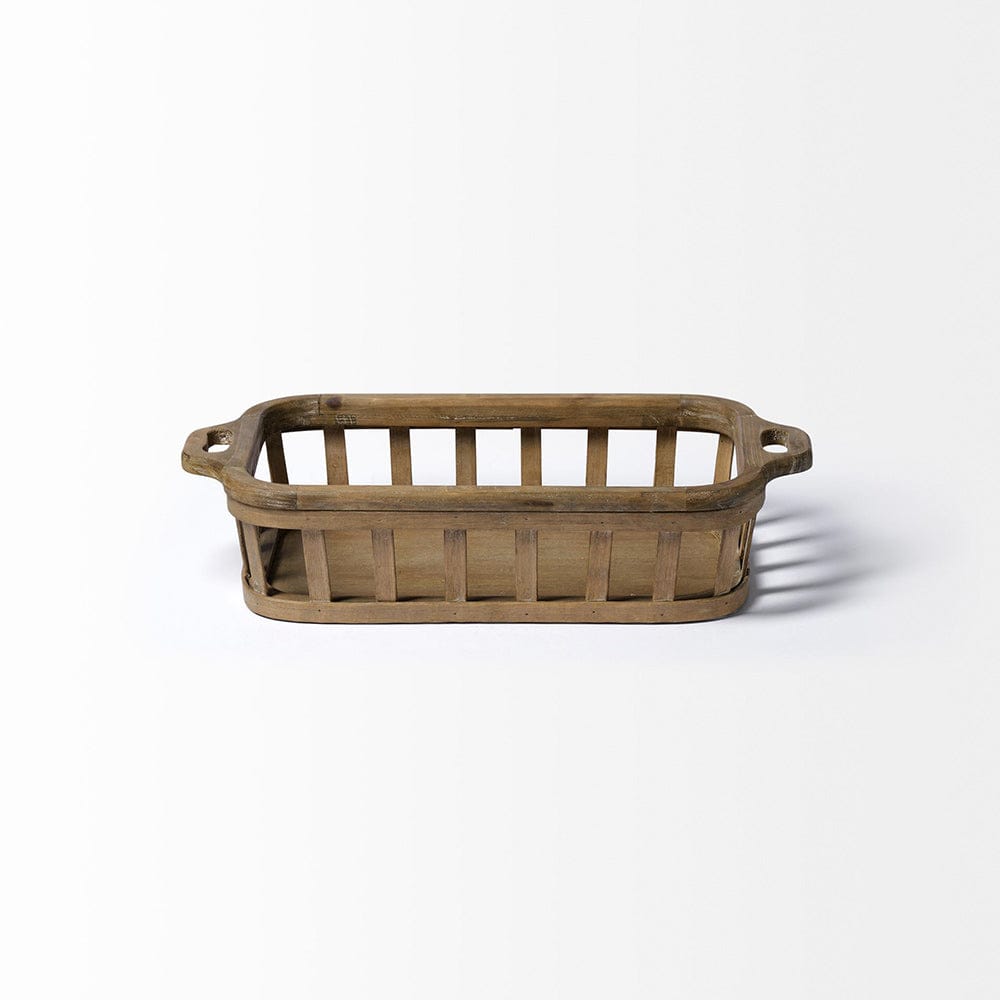Mercana - Louis Natural Wood Slated Nesting Trays (Set of 2) - 68639 view 3