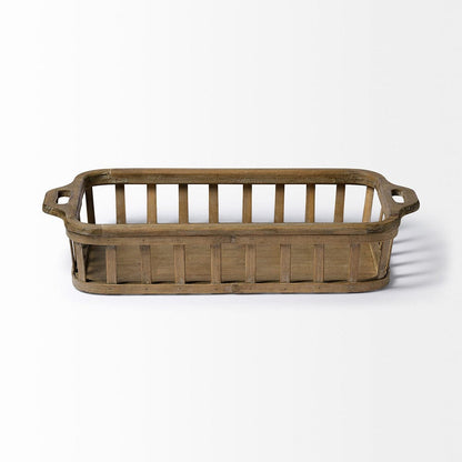 Mercana - Louis Natural Wood Slated Nesting Trays (Set of 2) - 68639 view 4