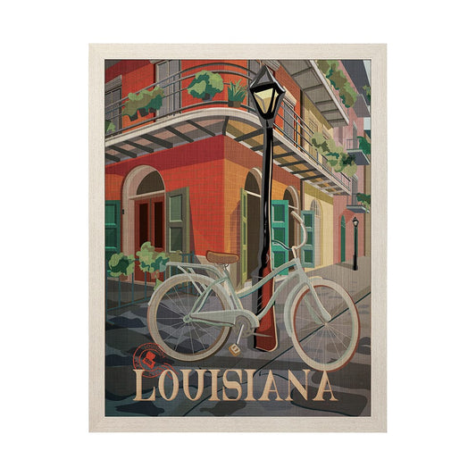Mercana - Louisiana Go USA L by Mercana Studio a Hand Embellished Decograph Framed Art Print - 13589 view 1