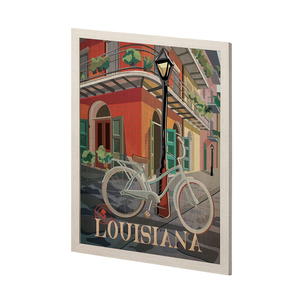 Mercana - Louisiana Go USA L by Mercana Studio a Hand Embellished Decograph Framed Art Print - 13589 view 3