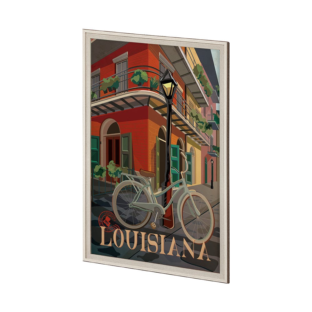 Mercana - Louisiana Go USA XL by Mercana Studio a Hand Embellished Decograph Framed Art Print under Glass - 13610 view 2