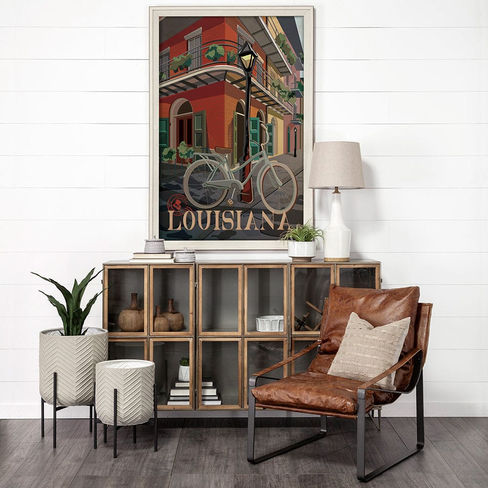 Mercana - Louisiana Go USA XL by Mercana Studio a Hand Embellished Decograph Framed Art Print under Glass - 13610 view 8