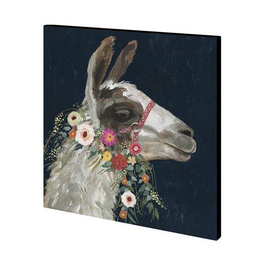 Mercana - Lovely Llama I by Victoria Borges a Hand Embellished Textured Canvas - 101374-S view 1