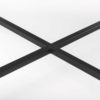 Mercana - Lucas 30x30 White Marble Top Black Metal Base Coffee Table - 68239 view 10
