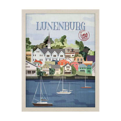 Mercana - Lunenburg Go Canada L by Mercana Studio a Hand Embellished Decograph Framed Art Print - 13790 view 1