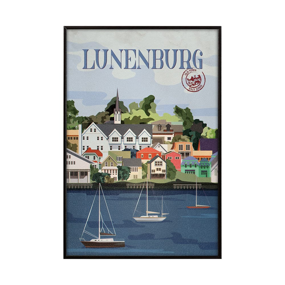 Mercana - Lunenburg Go Canada SM by Mercana Studio a Hand Embellished Decograph Framed Art Print - 13770 view 1