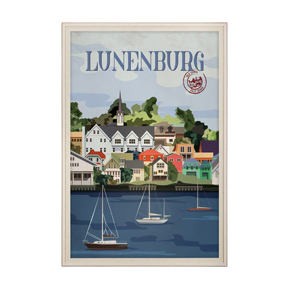 Mercana - Lunenburg Go Canada XL by Mercana Studio a Hand Embellished Decograph Framed Art Print under Glass - 13803 view 1