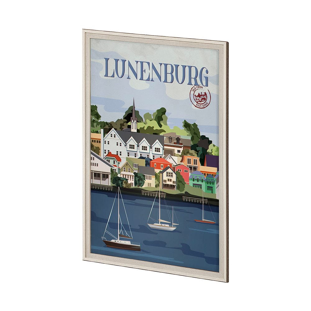 Mercana - Lunenburg Go Canada XL by Mercana Studio a Hand Embellished Decograph Framed Art Print under Glass - 13803 view 2