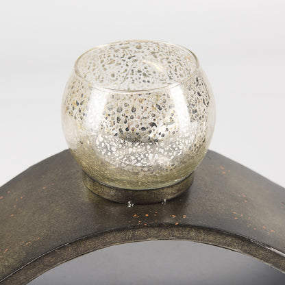 Mercana - Lux Copper Metal Five Hurricane Glass Holder Table Candle Holder - 53060_CLOSEOUT view 5