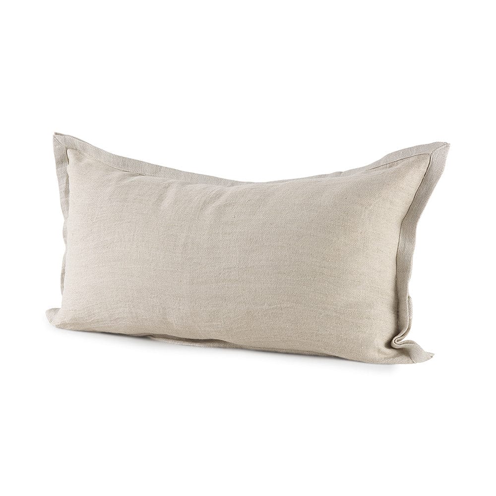 Mercana - Mae 14L x 26W Beige Fabric Decorative Pillow Cover - 69444 view 1