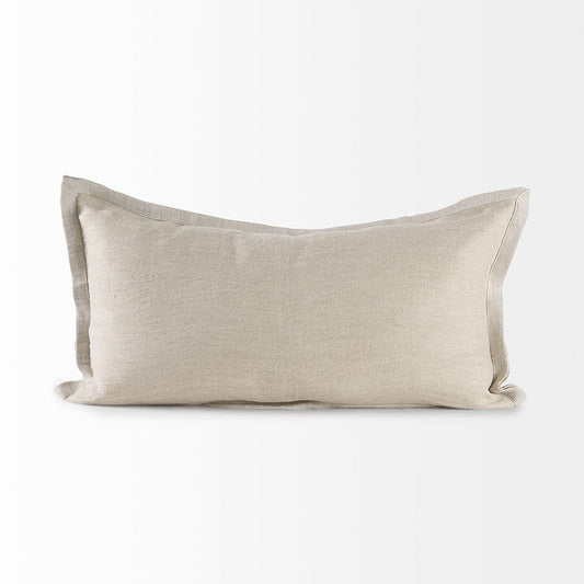 Mercana - Mae 14L x 26W Beige Fabric Decorative Pillow Cover - 69444 view 2