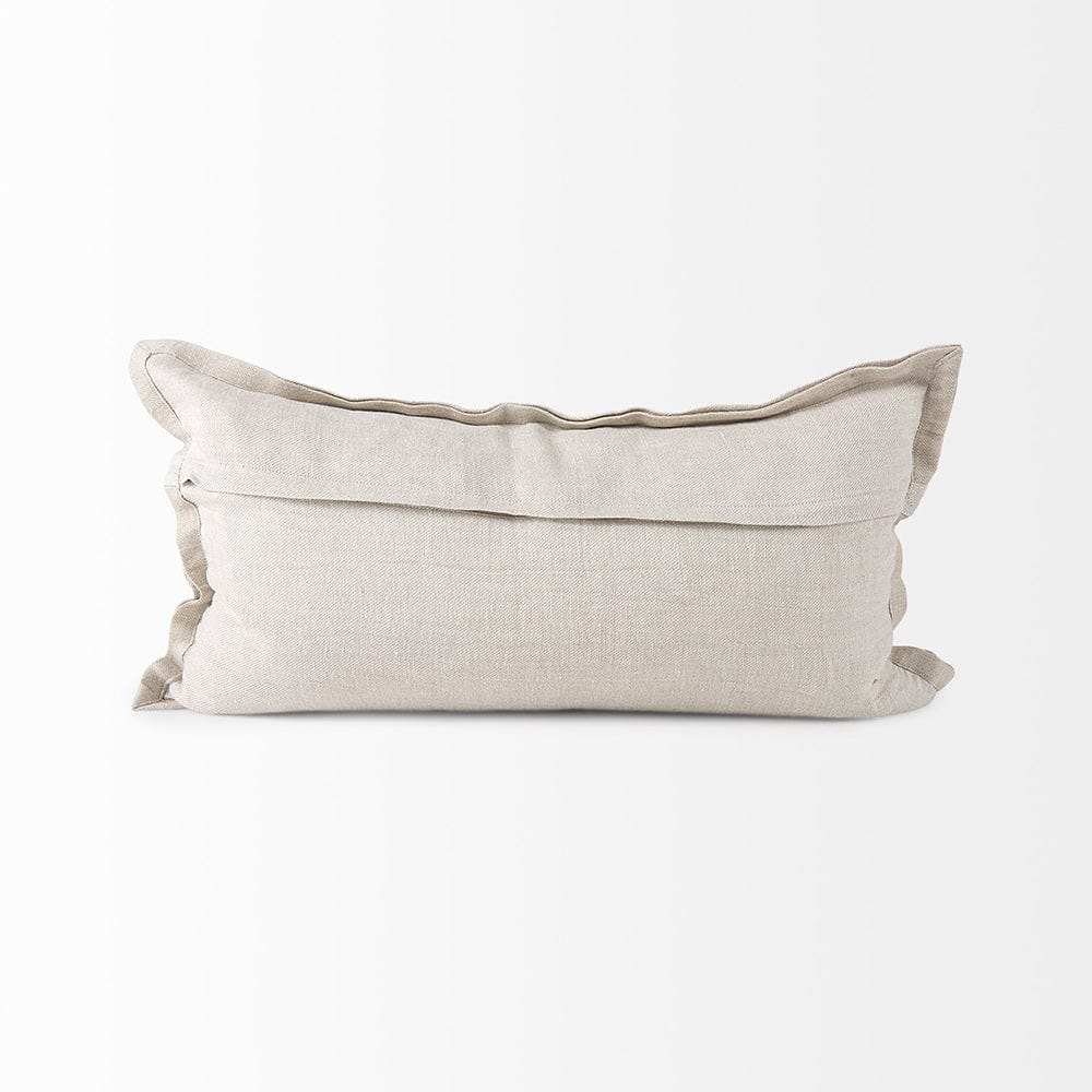 Mercana - Mae 14L x 26W Beige Fabric Decorative Pillow Cover - 69444 view 4