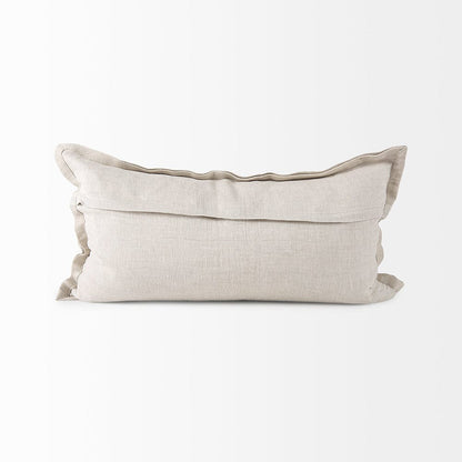Mercana - Mae 14L x 26W Beige Fabric Decorative Pillow Cover - 69444 view 4