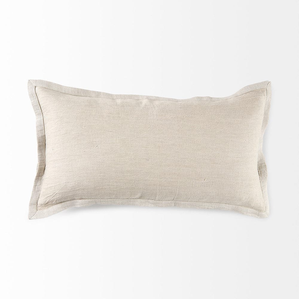 Mercana - Mae 14L x 26W Beige Fabric Decorative Pillow Cover - 69444 view 5