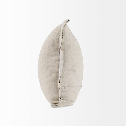 Mercana - Mae 20L x 20W Beige Fabric Decorative Pillow Cover - 69445 view 3