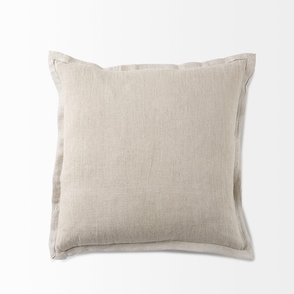 Mercana - Mae 20L x 20W Beige Fabric Decorative Pillow Cover - 69445 view 5