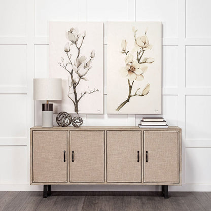 Mercana - Magnolia III by Gabrielle Campbell a Hand Embellished Textured Canvas - 101622-S view 2