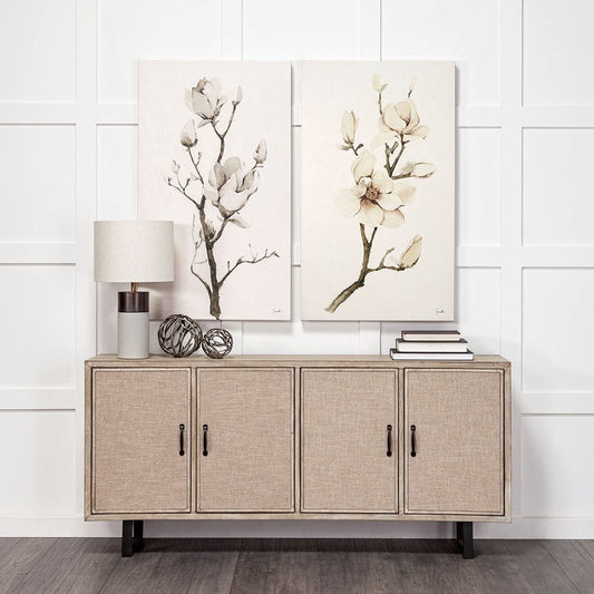 Mercana - Magnolia III by Gabrielle Campbell a Hand Embellished Textured Canvas - 101622-S view 2