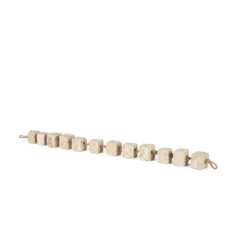 Mercana - Mala Beige Paper Mache Cube Garland - 71032 view 1