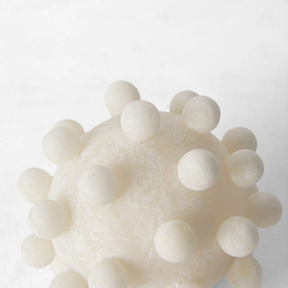 Mercana - Malo 4.7L x 4.7W x 4.7H Cream Resin Small Sphere Decorative Object - 69539 view 4
