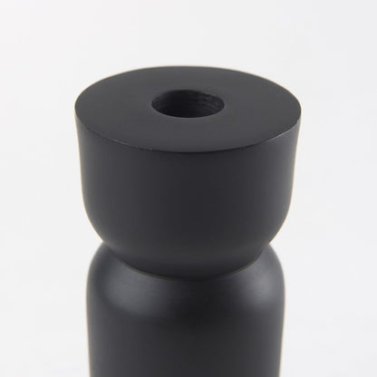 Mercana - Malta Black Large Metal Candle Holder - 70060 view 3
