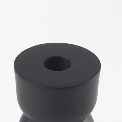 Mercana - Malta Black Large Metal Candle Holder - 70060 view 4