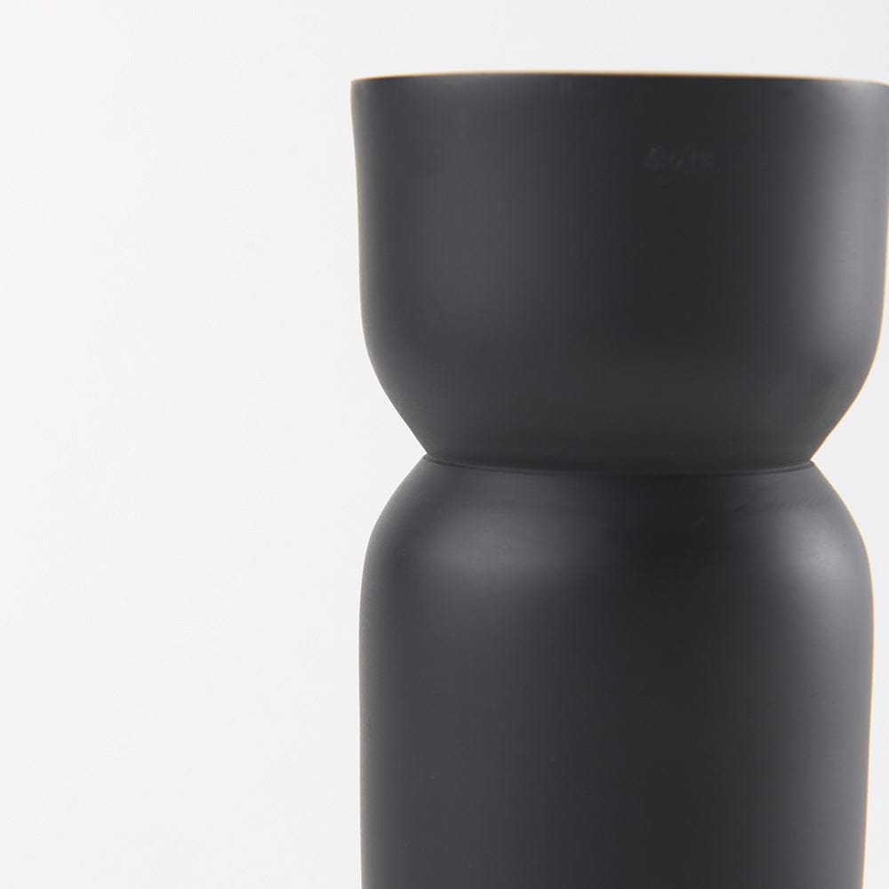 Mercana - Malta Black Large Metal Candle Holder - 70060 view 5