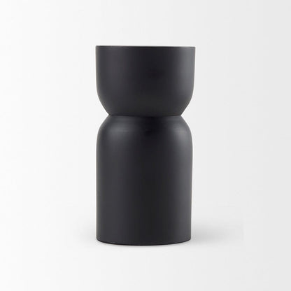 Mercana - Malta Small Black Metal Candle Holder - 70059 view 2