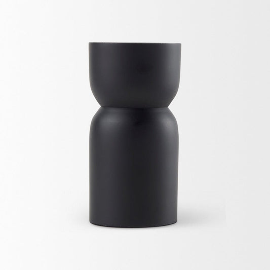 Mercana - Malta Small Black Metal Candle Holder - 70059 view 2