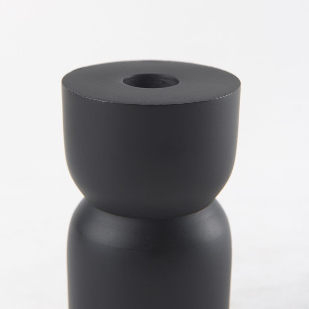 Mercana - Malta Small Black Metal Candle Holder - 70059 view 3