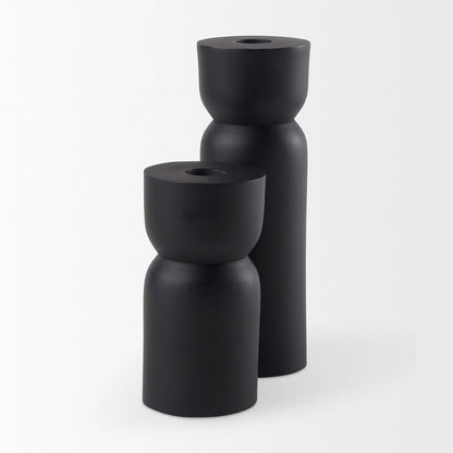 Mercana - Malta Small Black Metal Candle Holder - 70059 view 7
