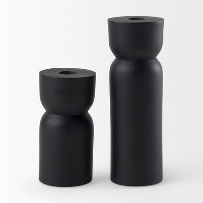 Mercana - Malta Small Black Metal Candle Holder - 70059 view 8