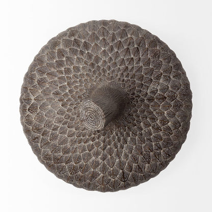 Mercana - Mandor I Small 6L x 6W Brown Resin Acorn Box - 57896_CLOSEOUT view 6