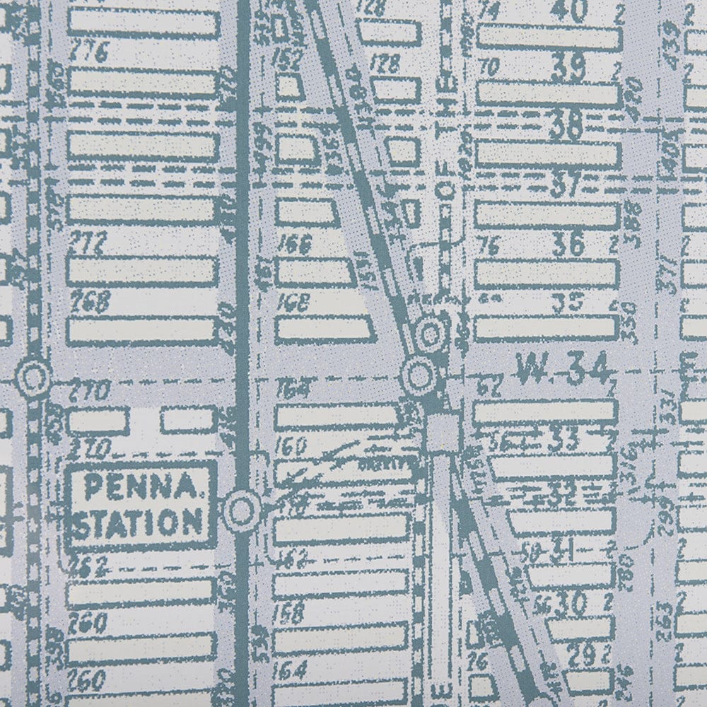 Mercana - Manhattan Map I by Mercana Studio a Hand Embellished Textured Framed Art Print Matted under Glass - 14637 view 6