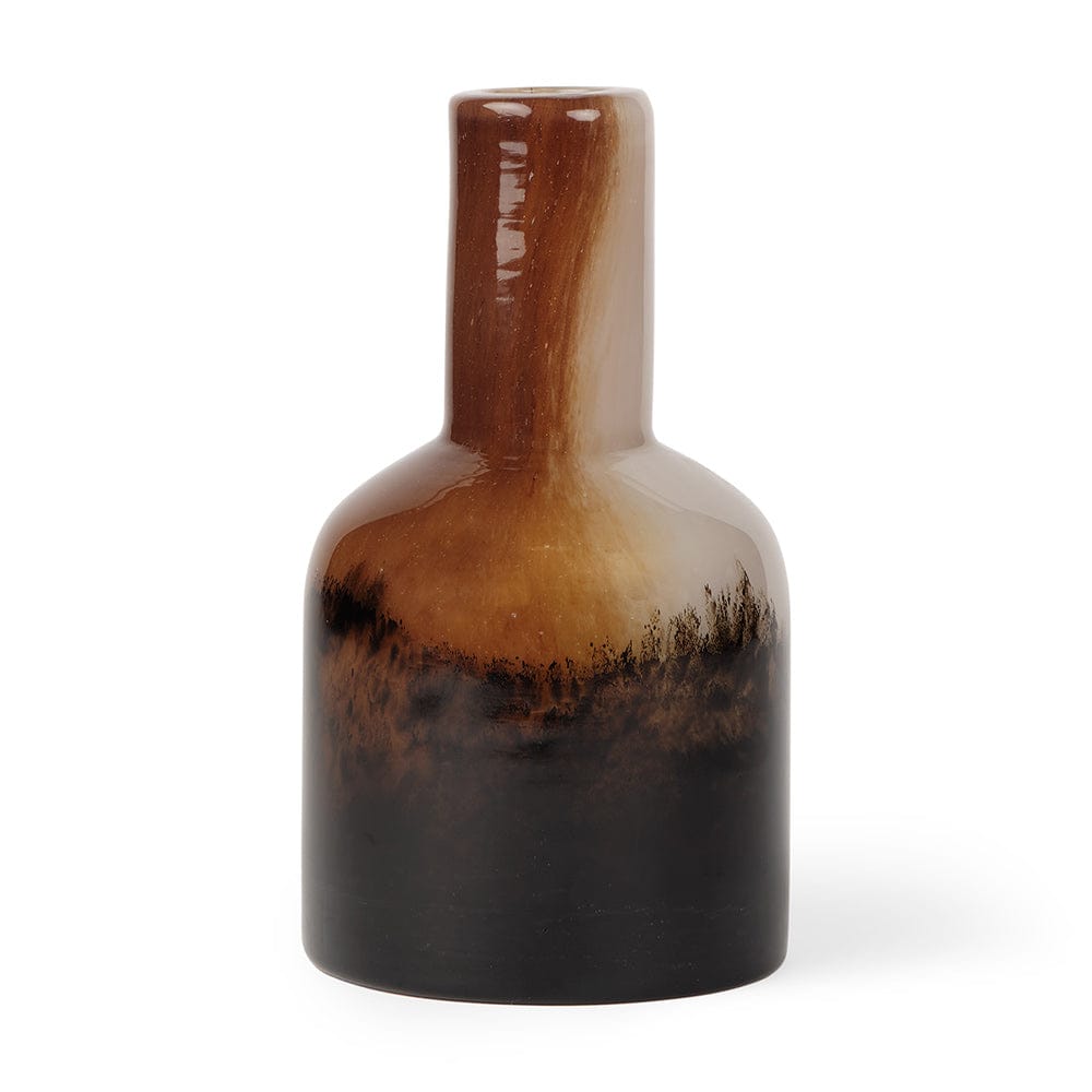 Mercana - Marans Short Amber Multi-Color Glass Vase - 70353 view 1