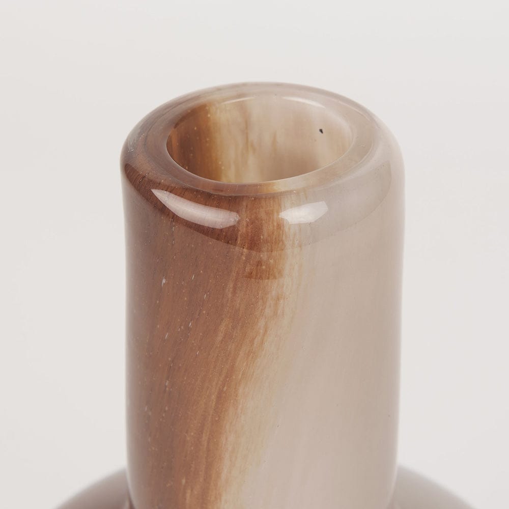 Mercana - Marans Short Amber Multi-Color Glass Vase - 70353 view 4