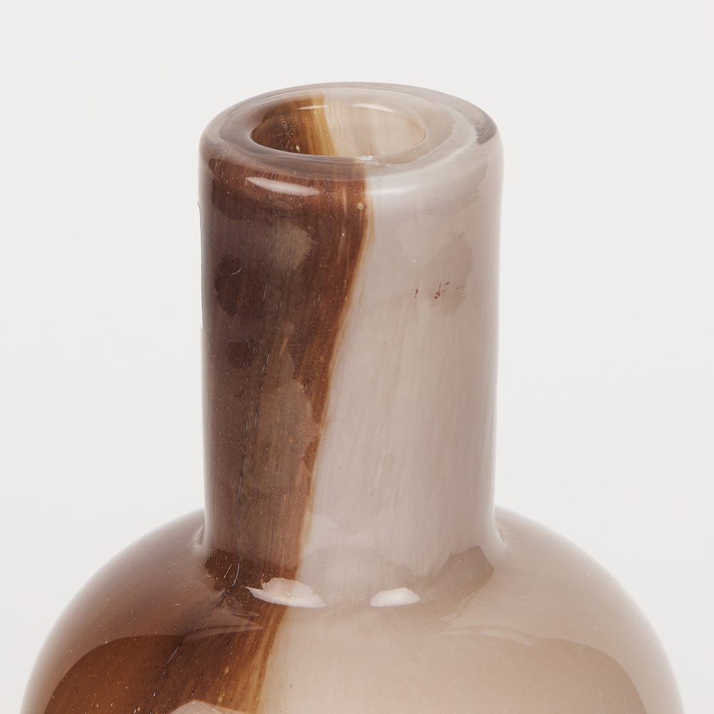 Mercana - Marans Tall Amber Multi-Color Glass Vase - 70354 view 4