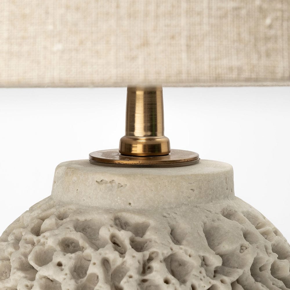 Mercana - Mariam 26"H Beige Coral-Inspired Base Table Lamp - 68971 view 3