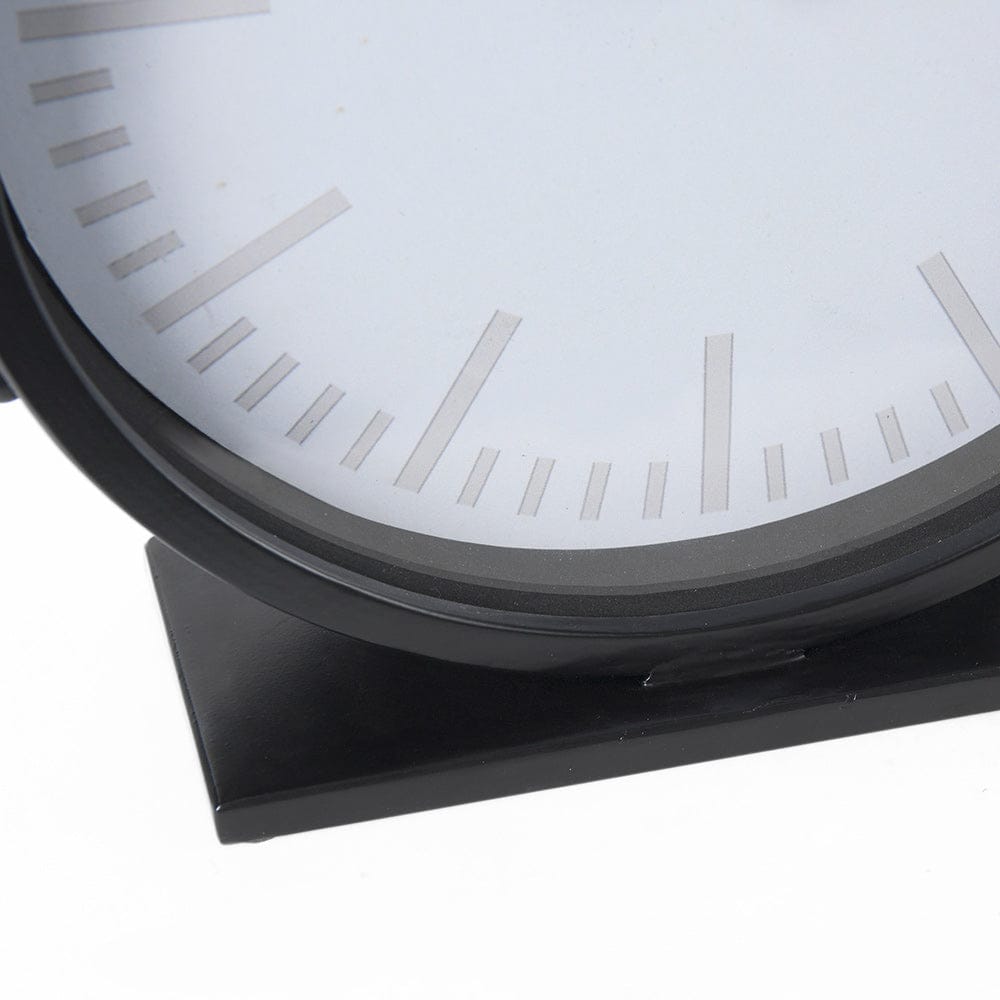 Mercana - Marian 11.0L x 3.1W x 11.0H Black Studded Round Table Clock - 69481 view 7