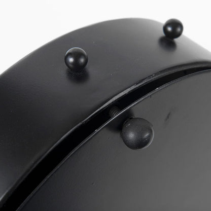 Mercana - Marian 11.0L x 3.1W x 11.0H Black Studded Round Table Clock - 69481 view 8