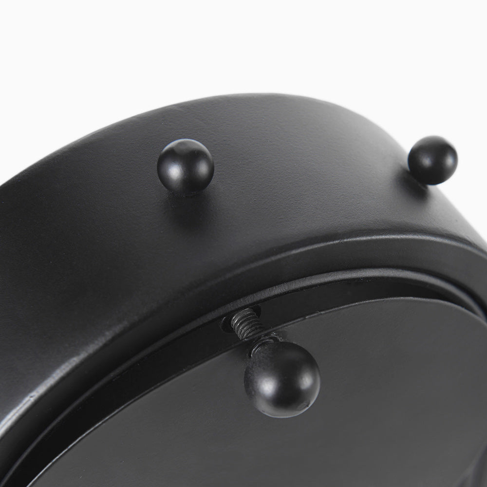 Mercana - Marian 7.5L x 5.7W x 13.0H Black Studded Table Clock - 69483 view 8