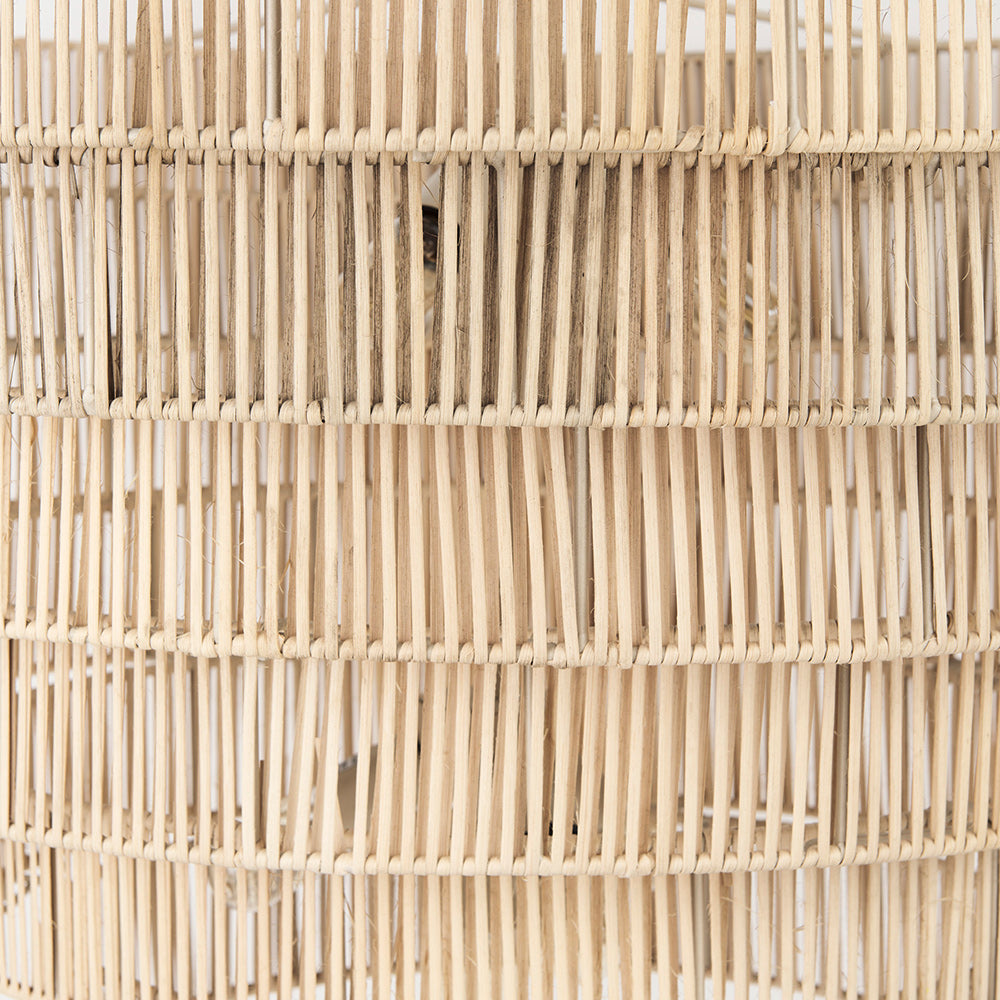 Mercana - Marimba 40 L x 40 W x 24 H Natural Cane 6 Tier Chandelier - 69240 view 5