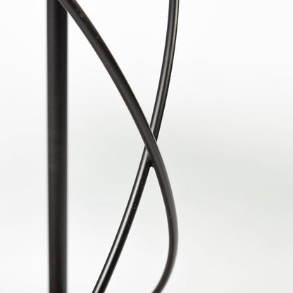 Mercana - Marlon Black Metal Frame Two Tier Shelves w/Stemware holder Bar Cart - 68921_CLOSEOUT view 11