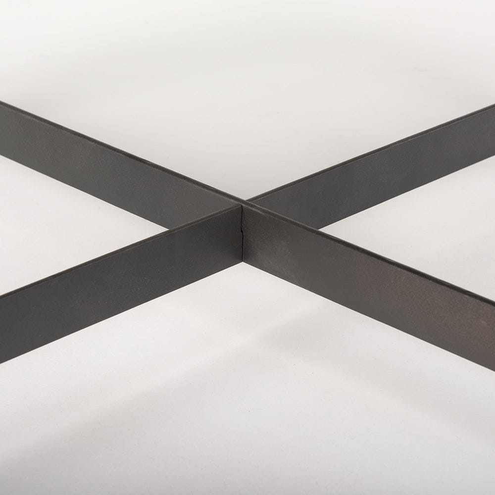 Mercana - Marquisa 34.25L x 34.25W x 16.5H Small Brown Wood w/ Black Metal Coffee Table - 70061 view 7