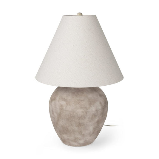 Mercana - Marvin Taupe Ceramic Table Lamp - 70167 view 1