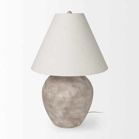 Mercana - Marvin Taupe Ceramic Table Lamp - 70167 view 2